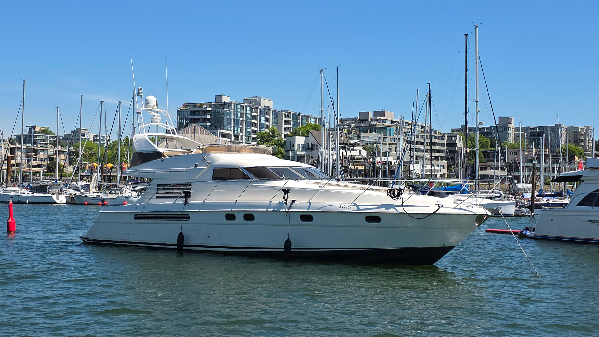 Summer Palace luxury yacht docked at Vancouver marina